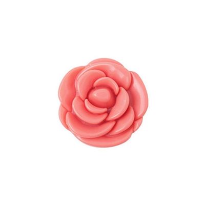 ZXMJYHK Portable refillable Glass Clear Empty Spray Bottle Empty Eyeshadow Case Lipstick Box Cosmetic Packing Container Refillable Foundation Makeup Dispenser with Rose Flower Shape (Color : Orange)