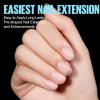 TOMICCA Extra Short Oval Nail Tips - 450Pcs Acrylic Nail Tips, 15 Sizes Fake Gel Tips, Double-sided Matte Full Cover Gel Tips for Nail Extensions view 2