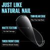 TOMICCA Extra Short Oval Nail Tips - 450Pcs Acrylic Nail Tips, 15 Sizes Fake Gel Tips, Double-sided Matte Full Cover Gel Tips for Nail Extensions view 3
