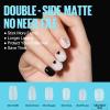 TOMICCA Extra Short Oval Nail Tips - 450Pcs Acrylic Nail Tips, 15 Sizes Fake Gel Tips, Double-sided Matte Full Cover Gel Tips for Nail Extensions view 4