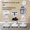 Beauty Trolley Cart with Wheels, 3 Tier Aluminum Beauty Rolling Cart, Hair Salon, Spa Salon, Vacuum Therapy Machine Trolley, Load 135lbs, 26.7 x 13.8 x 15 inch view 2