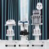 Beauty Trolley Cart with Wheels, 3 Tier Aluminum Beauty Rolling Cart, Hair Salon, Spa Salon, Vacuum Therapy Machine Trolley, Load 135lbs, 26.7 x 13.8 x 15 inch view 3