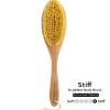 ICANdOIT-Long Handle Stiff Dry and Shower Brush+Medium Strength Boar Bristle Dry Body Brush view 2