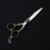 Professional Hair Cutting Shears, 6 Inch Japanese Stainless Steel 440C Salon Hairdresser Haircut Barber Scissors Accessory Peacock Hair Scissors Set (Color : With bags) view 4