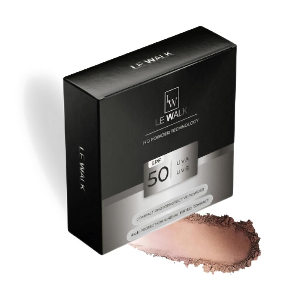 Le walk Compact photoprotective powder Mineral Sunscreen UVA/UVB SPF50 (Bronze)