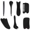 FRCOLOR Practical Massage Tools 7pcs Meridians Massaging Tools Set Beauty Scrapping Board Massager for Face Back Shoulder view 1