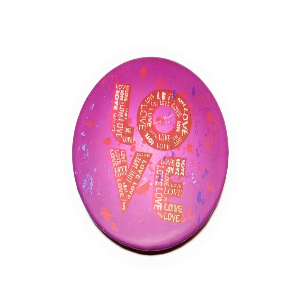 3" Love Theme Folding Makeup Round Compact Mirror