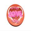 3" Love Theme Folding Makeup Round Compact Mirror view 1