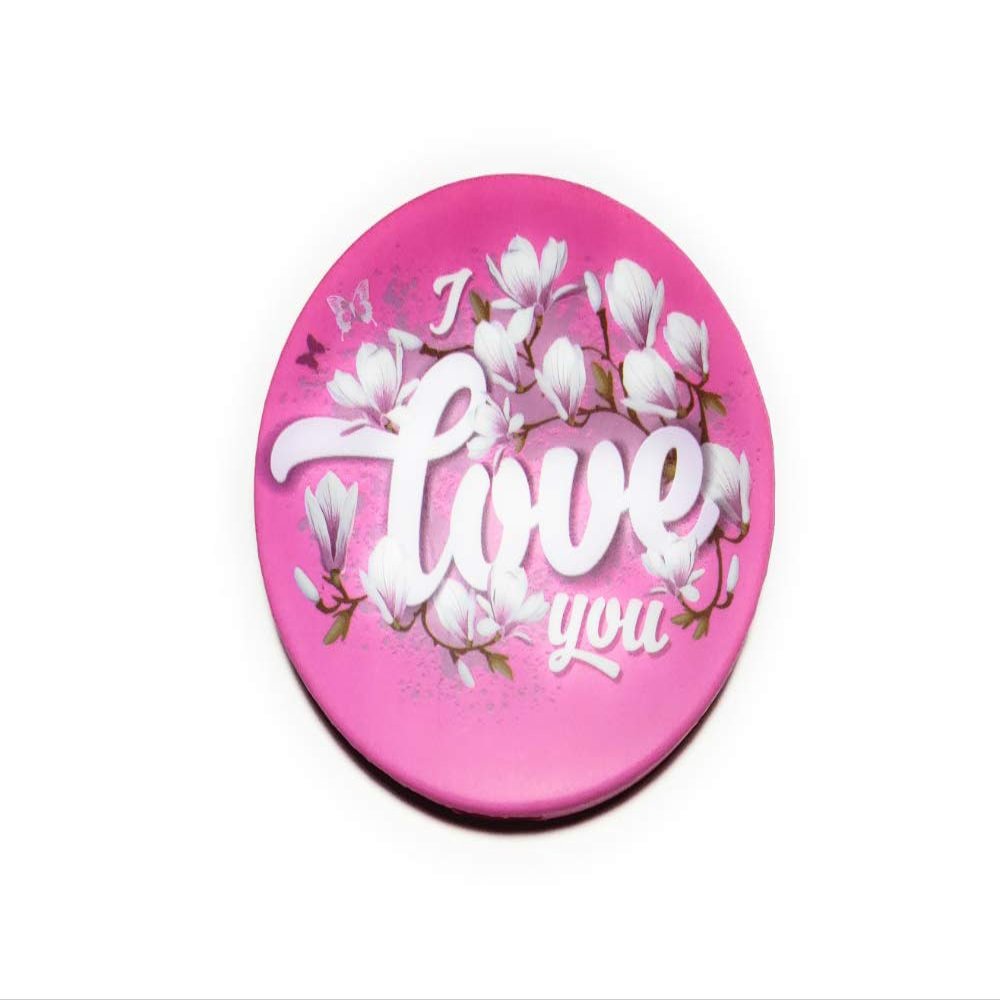 3" Love Theme Folding Makeup Round Compact Mirror