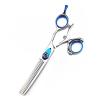 Swivel Thumb Hair Cutting Shears, 5.5 Inch Professional Salon Japanese Stainless Steel 9CR Barber Hair Cutting Scissors Swivel Shears Set (Color : Set) view 3
