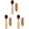 Healifty 6pcs Wooden Nail Brush Dual-sided Hand Cleaning Tool Natural Bristles for Nail and Finger Lightweight and Portable for Travel Use view 1