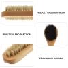 Healifty 6pcs Wooden Nail Brush Dual-sided Hand Cleaning Tool Natural Bristles for Nail and Finger Lightweight and Portable for Travel Use view 4