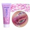 Yeweian Pink Body Face Glitter Gel, Liquid Holographic Chunky Glitter Singer Concerts Music Festival Rave Accessories, Mermaid Lip Eye Nails Hair Body Glitter Makeup, 50g view 1