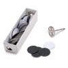 100pcs Round Sandpaper and 1pcs Metal Bit, 3/32 Shank Replaceable Pedicure for Dead Skin Callus Removal Electric Foot File Tools (25mm 100pcs #80 + 1 Mandrel) view 1