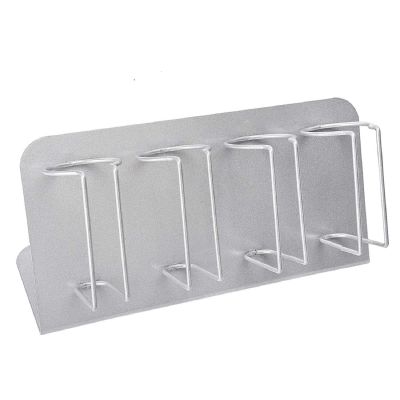 CestoMen Electric Clipper Storage Rack.4PCS Barber Clipper Holder,Barber Station Electric Hair Trimmer Display Rack Storage Organizer,Stainless Steel Frosting(Matte Silver)