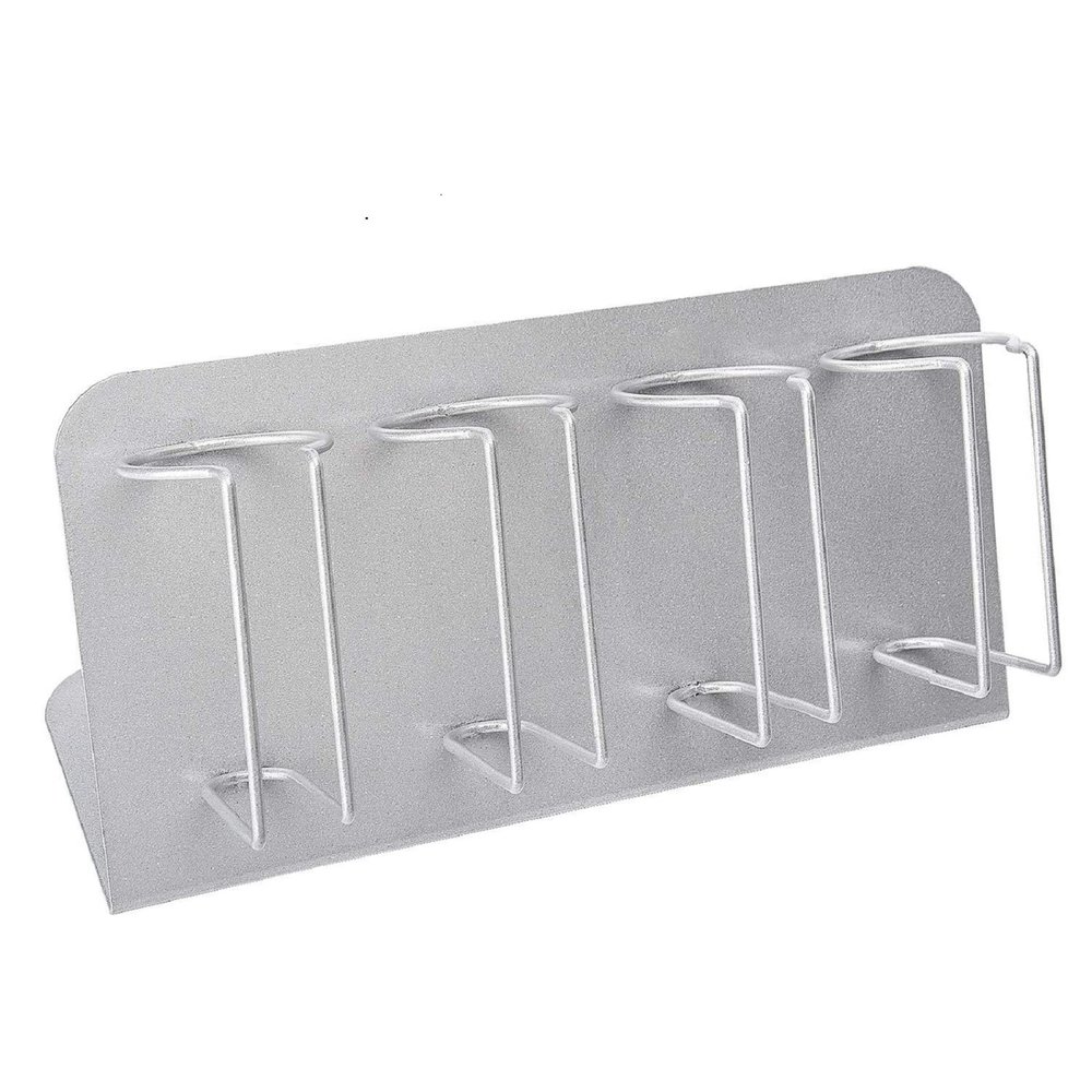 CestoMen Electric Clipper Storage Rack.4PCS Barber Clipper Holder,Barber Station Electric Hair Trimmer Display Rack Storage Organizer,Stainless Steel Frosting(Matte Silver)