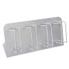 CestoMen Electric Clipper Storage Rack.4PCS Barber Clipper Holder,Barber Station Electric Hair Trimmer Display Rack Storage Organizer,Stainless Steel Frosting(Matte Silver) view 1