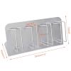 CestoMen Electric Clipper Storage Rack.4PCS Barber Clipper Holder,Barber Station Electric Hair Trimmer Display Rack Storage Organizer,Stainless Steel Frosting(Matte Silver) view 3