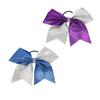Girls Cheer Bow Ponytail Holder Big Hair Bow Tie with Glitter Sequins Bowknot JB80 (2 Pcs-Set B2) view 1