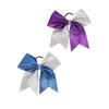 Girls Cheer Bow Ponytail Holder Big Hair Bow Tie with Glitter Sequins Bowknot JB80 (2 Pcs-Set B2) view 4
