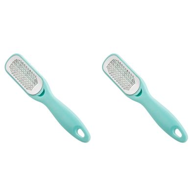 Beaupretty 2pcs Sky- Stainless Steel Double-Sided Foot File for Exfoliation and Removal Pedicure Tool for Dead Skin Care and Smooth Feet