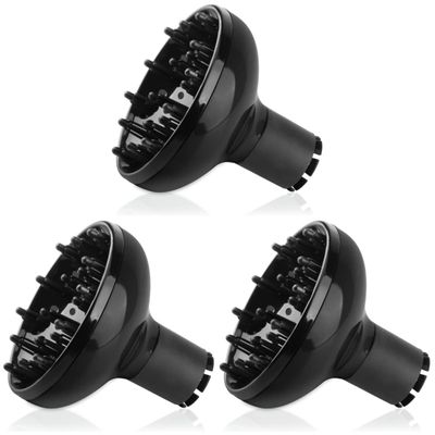 minkissy 3pcs Professional Hair Dryer Diffuser Tool Large Hair Diffuser for Blow Dryer 360 Airflow Home Salon Use