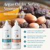 Edenika Botanicals Argan Oil Shampoo and Conditioner Set with Biotin, Repairs Dry & Damaged Hair, Deeply Hydrating & Nourishing, Women & Men, Sulfate-Free, Organic, 16 fl oz Each view 2