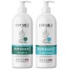 Peppermint Shampoo and Conditioner with Castor Oil & Biotin, Soothes Dry, Itchy Scalp, Strengthens Hair, Reduces Thinning & Hair Loss, Promotes Growth, Adds Volume, Sulfate-Free, 16 fl oz Each view 1