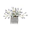 Pearl Crystal Hair Accessories | Hair Accessories For Bride Women Stylish | Artificial Flowers Hair Accessories Hair Pin Juda Pin (White) view 2