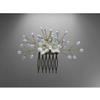 Pearl Crystal Hair Accessories | Hair Accessories For Bride Women Stylish | Artificial Flowers Hair Accessories Hair Pin Juda Pin (White) view 3