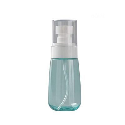 Portable refillable glass clear empty spray bottle Transparent Empty Spray Bottles 30ml/60ml/80ml/100ml Mini Portable Refillable Container Lotion Pump Cosmetic Dispenser 5Pcs ( Color : Blue , Size : P