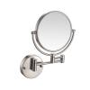 HUHJYUGE Double Sided Makeup Mirror Wall Mounted with 3X/5X/7X/10X Magnification, Bathroom Mirror 360 Degree Rotation, Extend Retractable Shaving Mirrors for Vanity (Nickel Brushed 10X) view 1