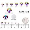 3792 Pcs Rainbow AB Flatback Rhinestones Set for Nail, Art, Crafts, Makeup, Tumblers Glitter Round with Tweezers and Picking Pen(SS6~SS20) view 2