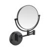 HUHJYUGE Double Sided Makeup Mirror Wall Mounted with 3X/5X/7X/10X Magnification, Bathroom Mirror 360 Degree Rotation, Extend Retractable Shaving Mirrors for Vanity (Black 10X) view 1