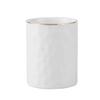Hoshen Nordic Modern Ceramic Pen Holder Creative Desk Surface Storage Bucket Simple Eyeliner Eyebrow Pencil Makeup Brush Beauty Pencil Holder, White view 1