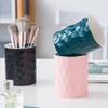 Hoshen Nordic Modern Ceramic Pen Holder Creative Desk Surface Storage Bucket Simple Eyeliner Eyebrow Pencil Makeup Brush Beauty Pencil Holder, White view 4