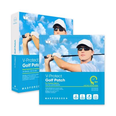 MADFORCOS V-Protect Golf Patch, UV Protection Face Mask, Large, 5 Ct