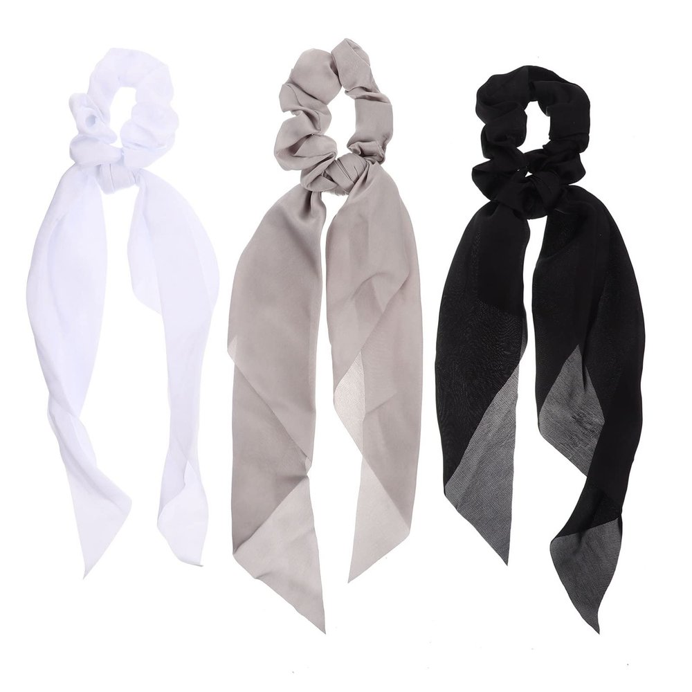 minkissy 3pcs Scrunchies Elastic Hair Ties for Girls Elegant Ponytail Holders for Occasions