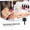minkissy 200pcs Useblack Replacement Dip Brush, Art Lipstick Dipping Home Polish White Black Lip Wands Nail Head Brush Applicator for Salon Disposable Diy view 2