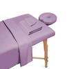 Hightree Microfiber Massage Table Sheet Set Includes Flat Sheet, Fitted Sheet and Fitted Face Rest Cover Silky, Wrinkle Resistant, Quick Drying (Lavender) view 1