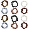 12 Pieces Silk Satin Scrunchies Skinny Hair Ties for Women, Girls Ponytail Holder - Small Elastic Soft Hair Ropes for Thin, Thick and Curly Hair (Colorful) view 1