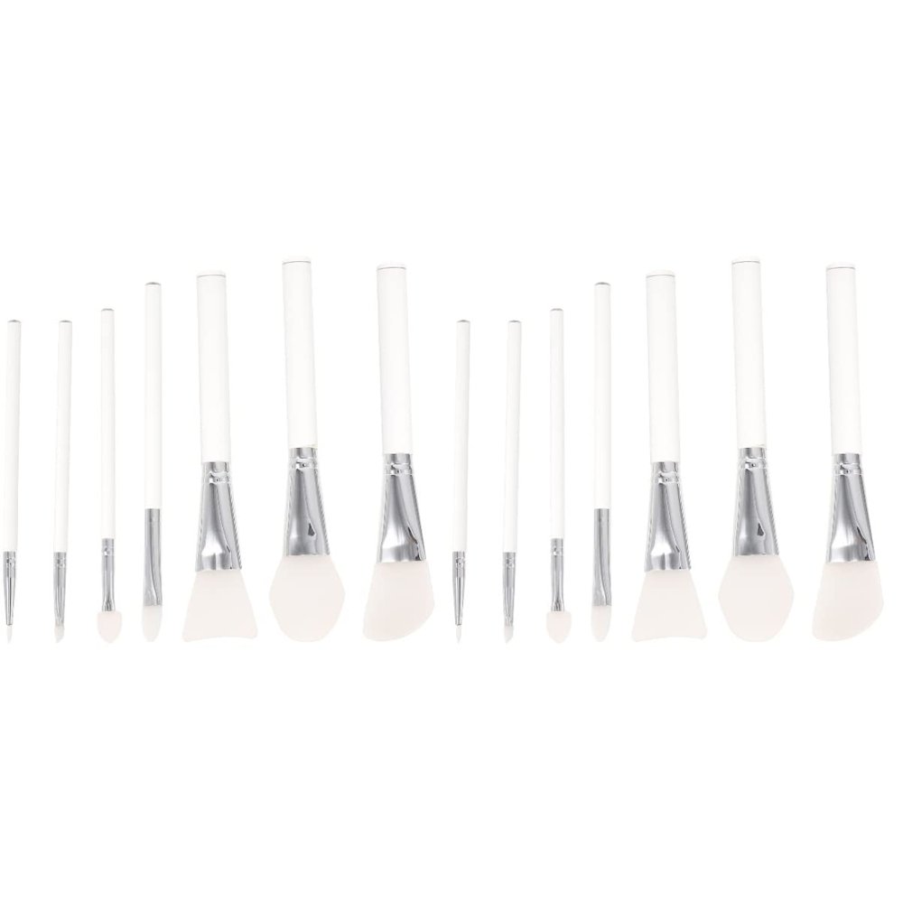 FOMIYES 14pcs Face Mask Brush Acrylic Handle for Makeup Application Suitable for Liquid Creams Facial Masks and Massage Creams Opp Bag Packaging