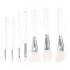 FOMIYES 7pcs Makeup Brush Acrylic Handles for Foundation Face Masks Skincare Convenient and Non-absorbent Opp Bag view 1
