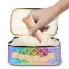 VICASKY Makeup Train Case Multifunctional Travel Pouch Compartments for Organizing Toiletries and Accessories Large Capacity Stylish Design view 3