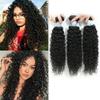 Kinky Curly Human Hair Bundles - Thick Curly Weave, Virgin Hair, Full Head, Natural Black Color, Can Be Dyed - 3 Bundles Total, 300g, 18 Inch view 1