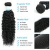 Kinky Curly Human Hair Bundles - Thick Curly Weave, Virgin Hair, Full Head, Natural Black Color, Can Be Dyed - 3 Bundles Total, 300g, 18 Inch view 3