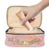 VICASKY Pattern Makeup Holder Multi-functional Travel Storage Bag Double Zipper for Toiletries and Cosmetics Portable Organizer for School and Travel view 3