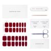 DANNI & TONI Semi-Cured Gel Nail Strips, Sultry Cinders, Deep Red, 28 Stickers view 4