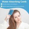 Hair Drying Comb, 2 Pack Microfiber Paddle Hair Brushes Set Anti Dandruff Anti Radiation Hair Paddle Brushes for Detangling Drying view 2