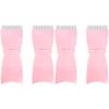 Beaupretty 4pcs Metal Lash Madam Use Eyebrow Portable Eyelash Comb Tool Stainless Folding Women Compact Rosy for Mascara Row Girl Woman Grooming Teeth Brush view 1